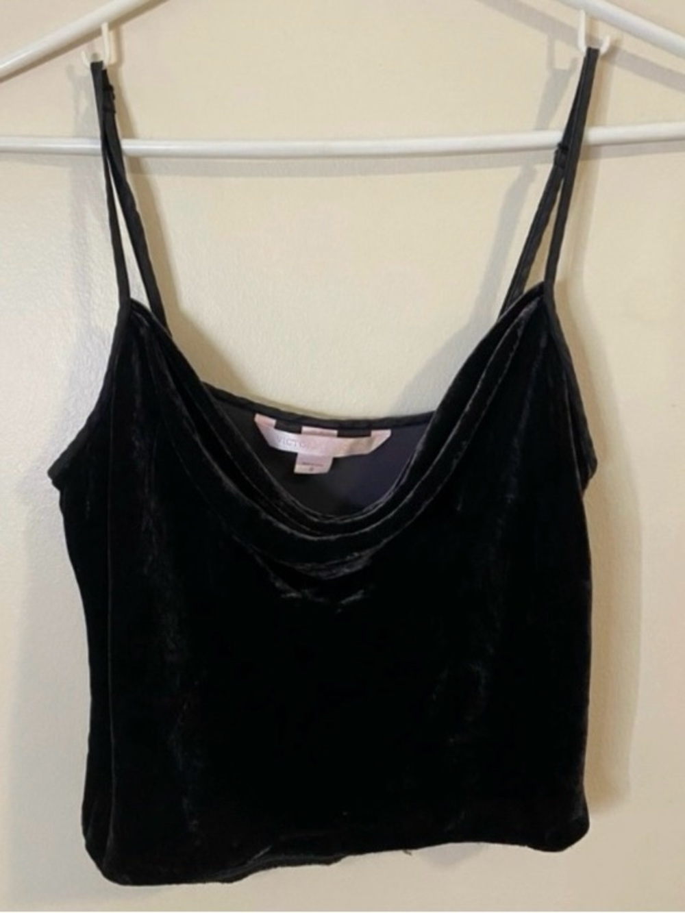 Victoria's Secret Brown Velvet silk blend Cowl Camisole